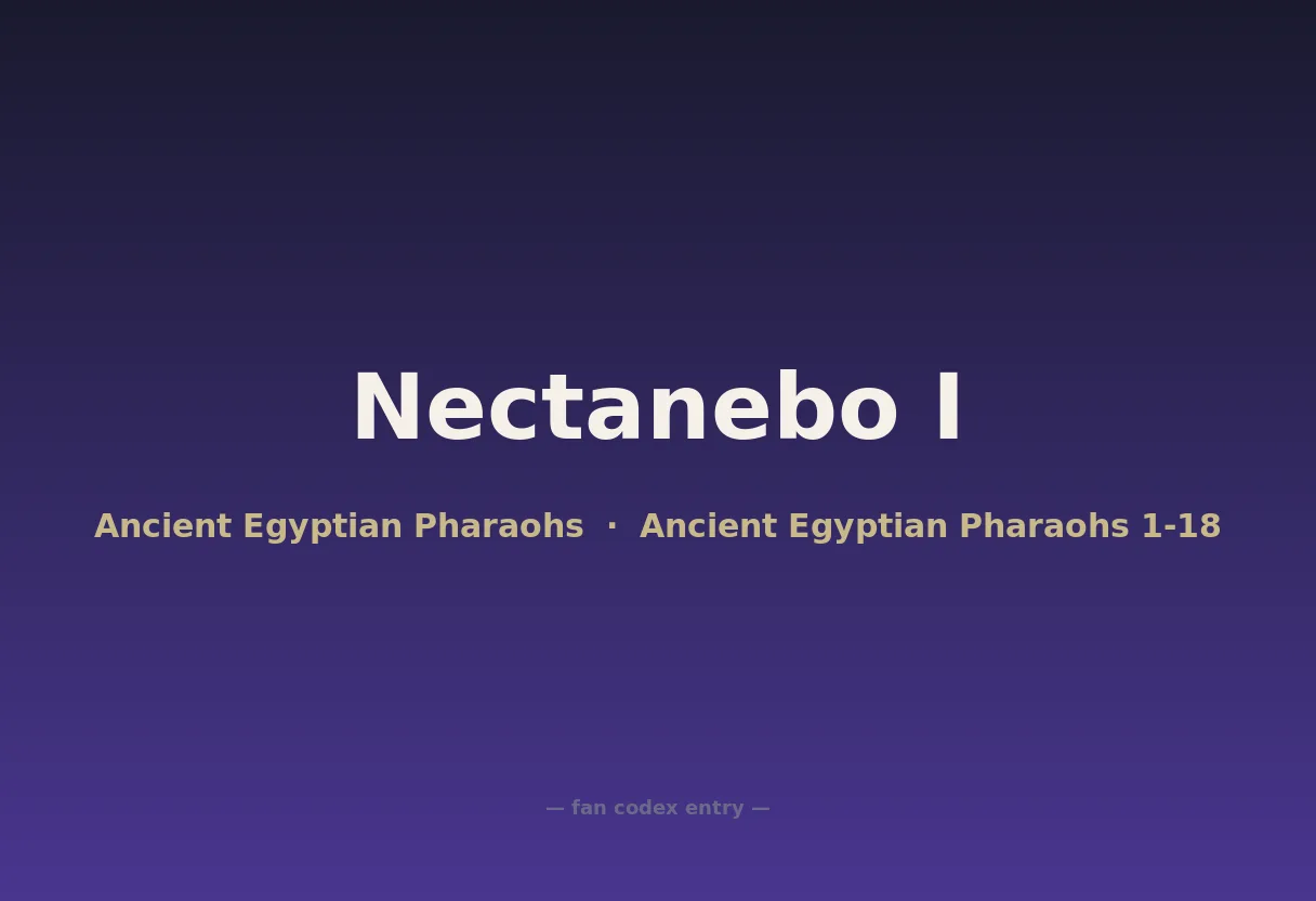 Nectanebo I