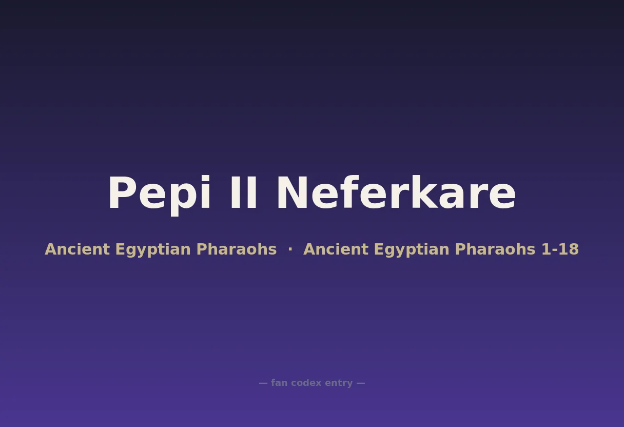 Pepi II Neferkare