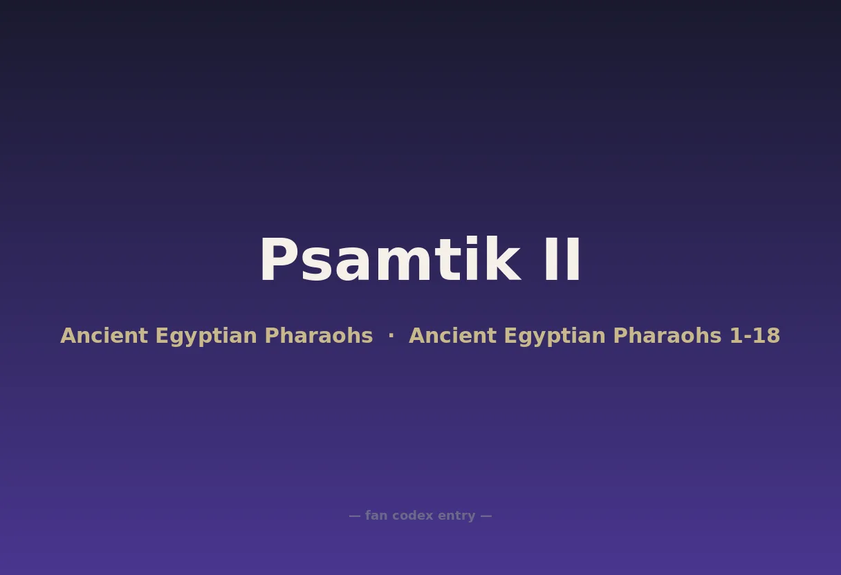 Psamtik II